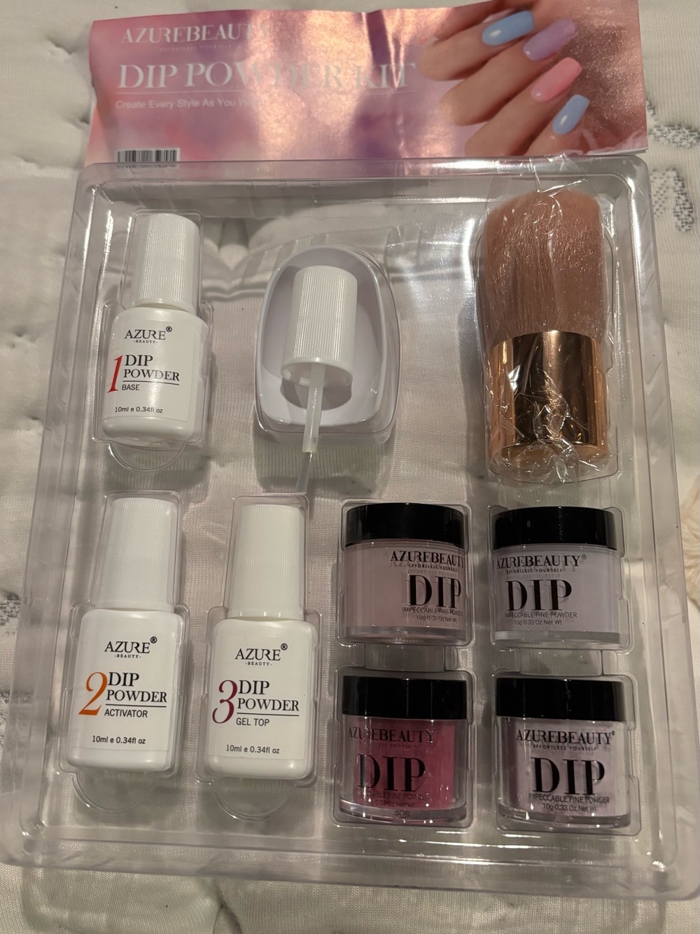 New Dip Powder Nail Kit in Pink and Nude